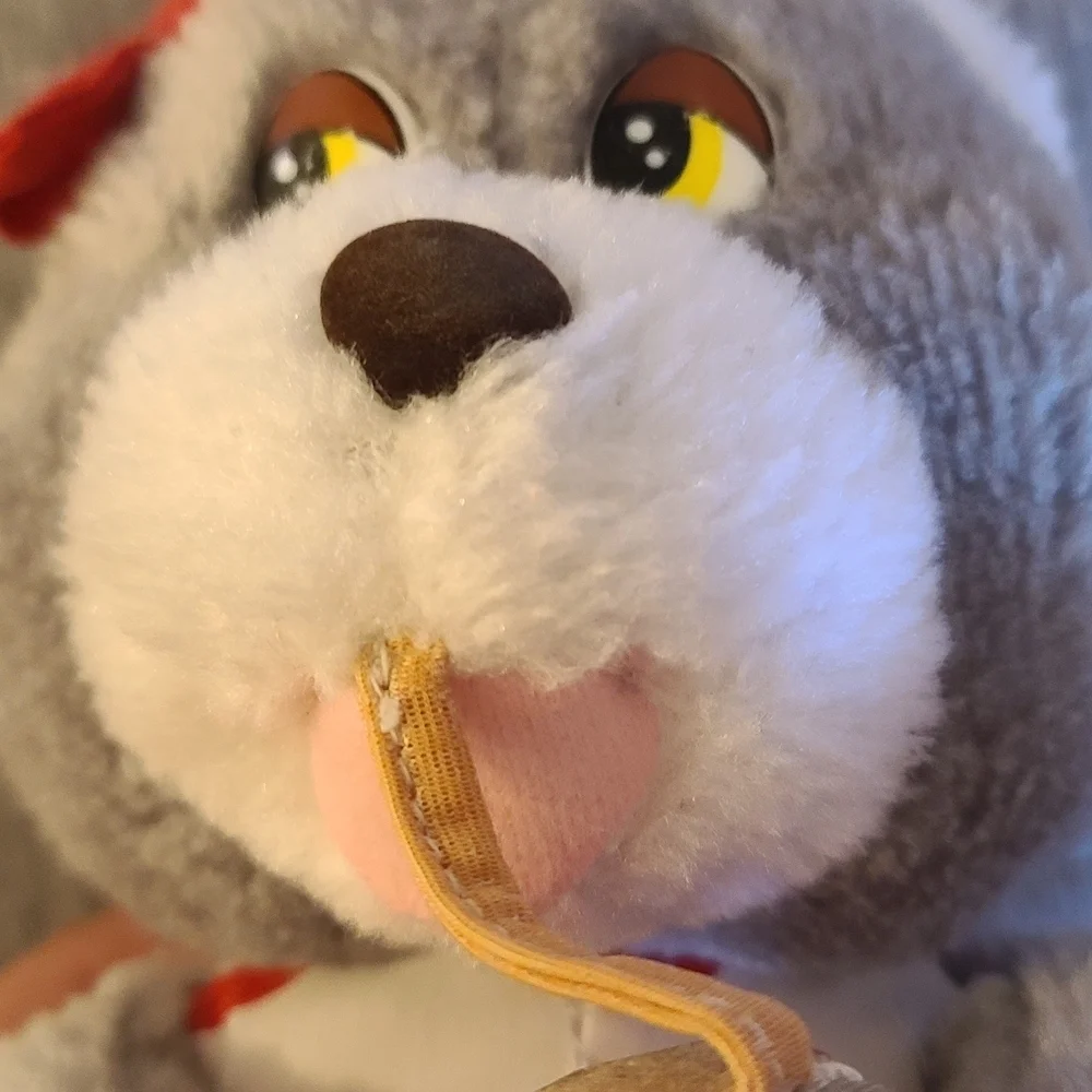 Coca-Cola Gray Plush Bear with Red Can